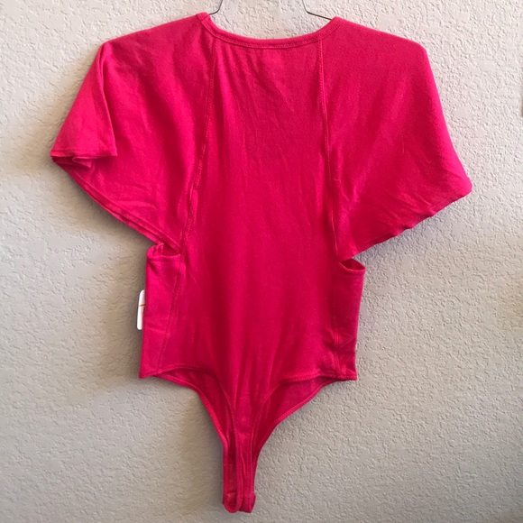 Free People Ribbed Flutter Sleeve Bodysuit - Picture 5 of 9